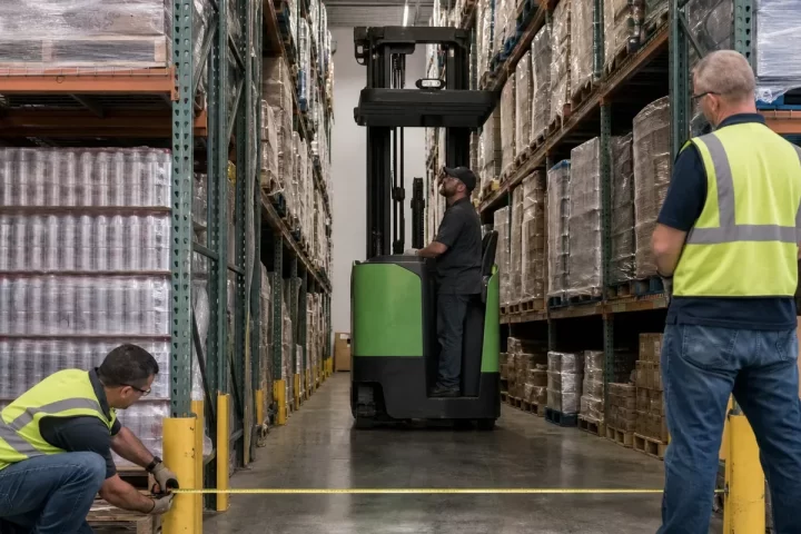 Operations leaders reviewing forklift needs across multiple distribution centers