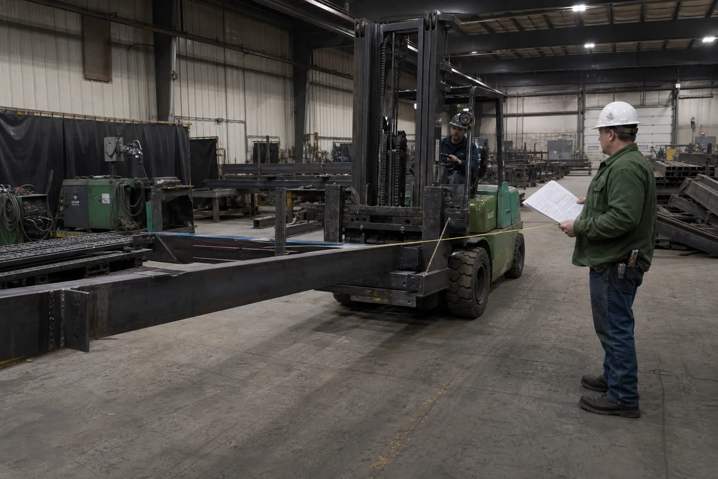 Understand rated capacity, load center, lift height, attachments and residual capacity before handling unusual loads.