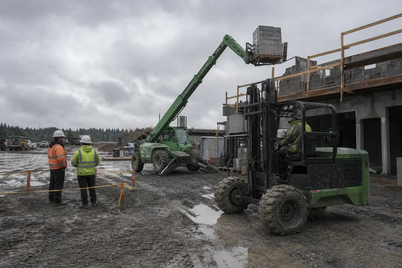 Compare reach, lift path, capacity, ground conditions, attachments and site access before choosing jobsite equipment.